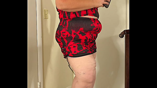Scorching Thick Divine White Hijab Woman In High Heels And Mini Skirt Dancing And Ass Clapping