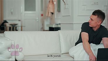 Oops... Fill Her Up Wife's Stepsister!? Husband Slams Two Step Sis In Split Bed - Audrey Reid X MrCat