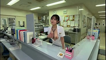 【AI生成】母乳が出る巨乳看護師がおっぱい全出しでナースステーション対応 10秒