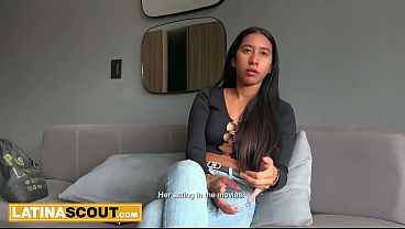 Huge Boobs 18yo Latina Model Stripped & Plowed In Fake Novice Audition
