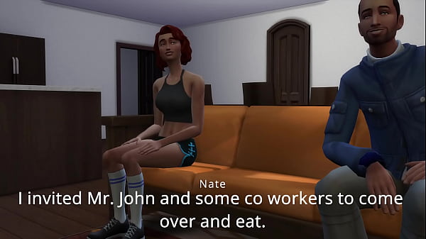 Mega Sims- Husbands Manager And Co-Workers Pound Betraying Whore (Sims 4)