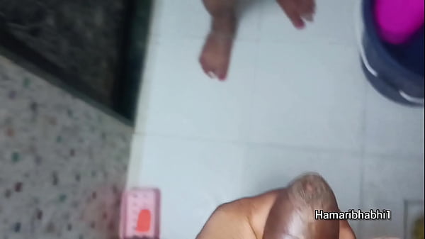 Sensual Indian Bhabhi Bathing Infront Of Her Husband.