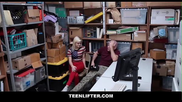 TeenLifter - Tiny Golden-haired Teen Shoplifter Is Railed By Guard In Front Of Her Boyfriend - Madison Hart, Wrex Oliver, Marcus London
