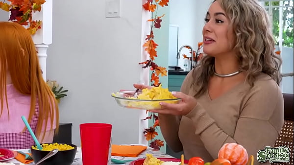 Arietta Adams And Cherry Fae Invites Nate For A Thanksgiving Menage