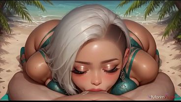 The Second She Bent Over In That Green Swimsuit, I Knew The Tropical Resort Was About To Get A Lot Dirtier.[AI]