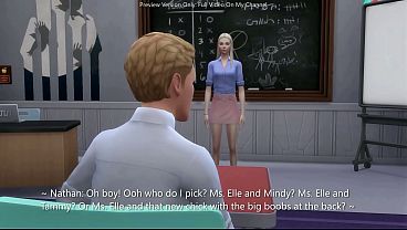 Sultry Tutor Schools Her Homemade Schoolgirls About Threesomes - Sims 4 - 3D Hentai