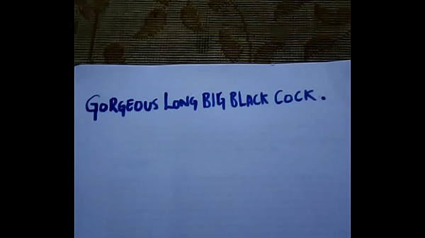 Magnifique Longue Grosse Bite Noire.