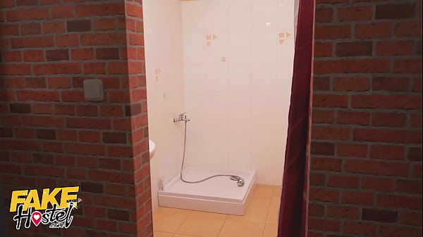 Fake Hostel Sleepy Manager Plows Ebony And Dark-haired In The Shower