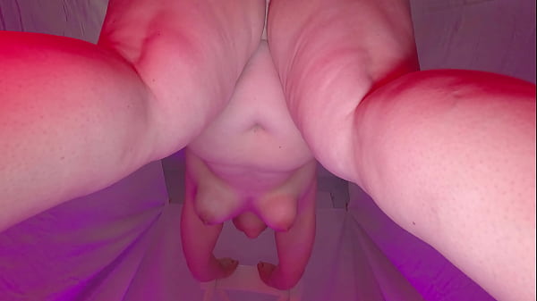 Chunky Babe Stuffed Seen From Below, Titties And Belly Wiggling And Massive Cumshot
