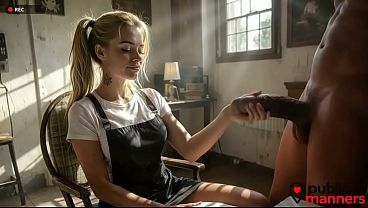 The Hairdresser Makes House Calls, And For An Extra Fee, She Milks My Cum Out And Tongues My Prick Clean