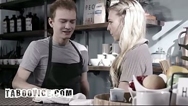 Sultry Platinum Screwed By Her Coworker Behind The Counter