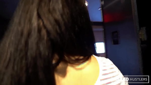 Flawless College White Doll Blows Laps And Hops All Over A Huge Black Pole