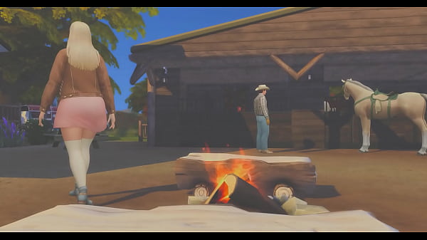 Cowboys Rescue Rodeo Nymphos From Peeping Invader!