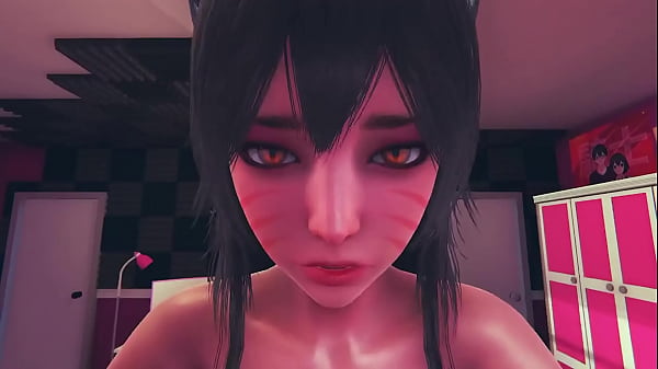 KDA Ahri Stuffed Relentless In Restrained Stand And On Top On Chair Pose POV With Huge Load On Her Face 3d Porn Animation League Of Legends Kpop