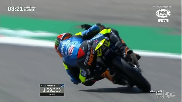 MOTO GP - Mundial De Motovelocidade MOTO 3 - Treinos Livres (FP2) GP De Aragón 2° Parte 10/09/2021