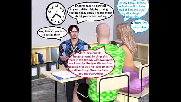 3D Comic: Sex Addicted Wifey Cuckolds & Humiliates Husband With Sexologist