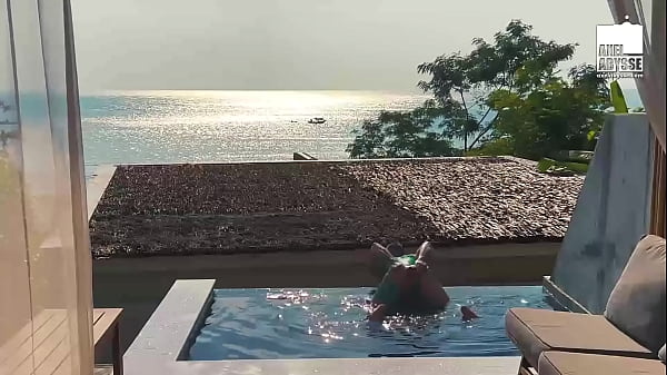 Kinky Axel Abysse Tears His Orifice In Pool Solo Butt Sex Torment