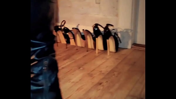 Sophie Heels Her Xvideos Verification Video With Leather Boots And Mask