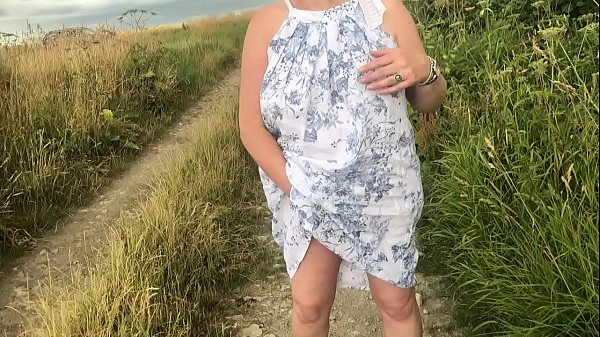 Hotwife Unclothed And Playing Outdoors And Playing