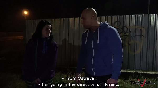 Thin Amateur Honey Is Screaming On A Gigantic Plow In The Van