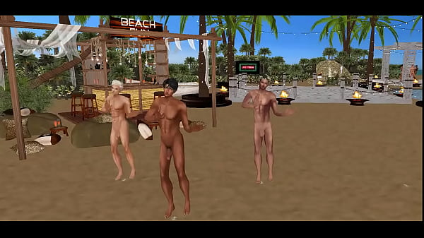 DANCING EXPOSED AT A BEACH BAR