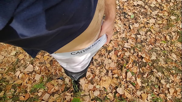 Today I Jizz On Dry Leaves In The Woods