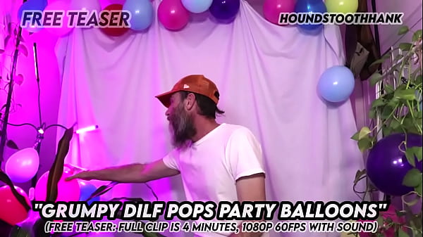 Grumpy DILF Pops Party Balloons