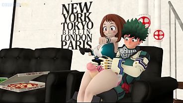 Deku And Ochaco's Game Night
