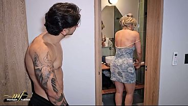 I Arrive Saturated From The Rain But My Stepson Makes Me Even Wetter With His Jizz - Monique Fuentes & Zack Whiter