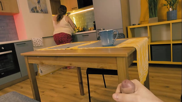 Stepmommy Noticed Her Stepson Pumping Off Under A Table And Decided To Help