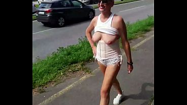 German Prostitute Cougar Sandra Reveal Her Rack Cardriver Summer 2025