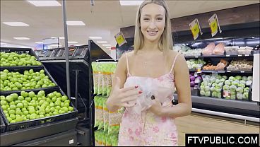 Steamy Blonde Masturbates In Public Place