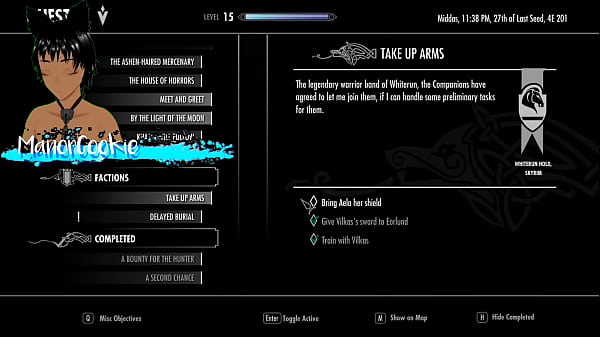 Skyrim B And L Mod - Went To Join The Companions And Drilled Ria And Njada