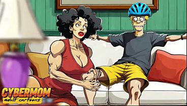 Married Slut Housewife Nails Newcomer And Doesn't Notice Husband Returns Home From Stroke. Cartoon Betraying