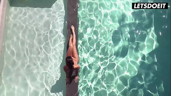 Stepsiblings Carolina Abril And Penelope Cross Have A Lesbian Adventure By The Pool - A GIRL KNOWS