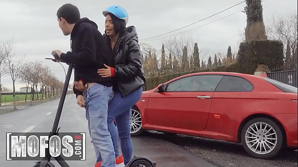 (Megan Fiore) Saddles Her Scooter Before Jordi Comes Offers His Mammoth Pole For A Better Hump - Mofos