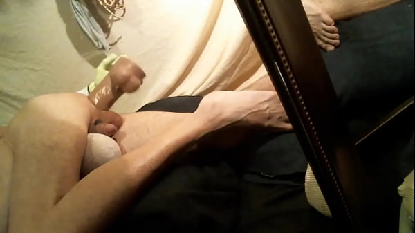 Sub Slut Dildo Bumping His Opening. Vibe The Boner Close To Cum