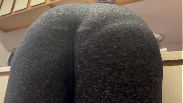 Fat Behind Housewife Cleaning