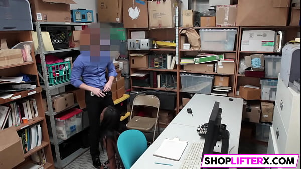 Top-heavy Ebony Coed Failed At Shoplifting