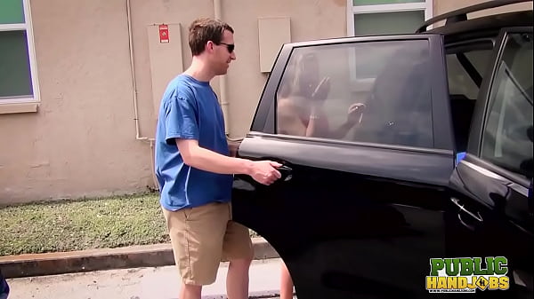 PUBLIC HANDJOBS Kendra Lynn Works Shaft In Apartment Parking Lot