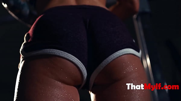 Ultra Fit HOTWIFE Stuffs In Gym Room | ThatMylf
