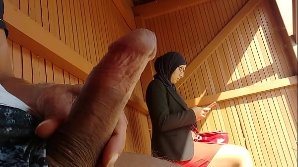 Young Boy Shocks This Muslim Doll Who Was Waiting For Her Bus With His Massive Cock, OMG !!! Someone Shocked Them_ He Might Have Problems And Run Away ...