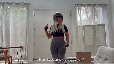 Tipping The Massive Fat Ass Delivery Babe To Let Me Ram Her Pussy