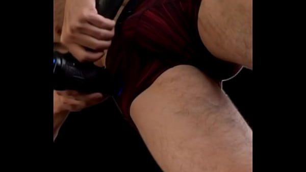 AIOnJon Stuffing Reverie With Massage Gun In Clenched Shorts