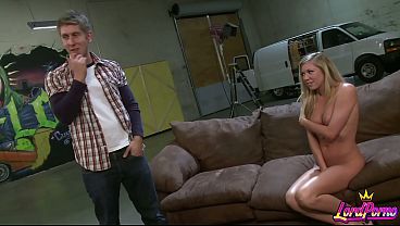 Brynn Tyler's Shaved Pink Cunt Auditions For Rod Ramming