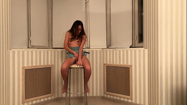 A Sexy Chick Dances Beautifully And Fucks With A Man On A Chair. Then She Masturbates And Erupts.