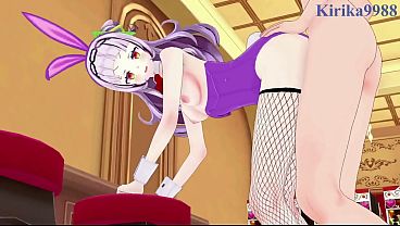 Murasaki Shion (Bunny Girl) And Tsunomaki Watame (Bunny Doll) Passionate Sex. - Hololive VTuber Hentai