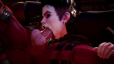 Negasonic Handing Head To Deadpool