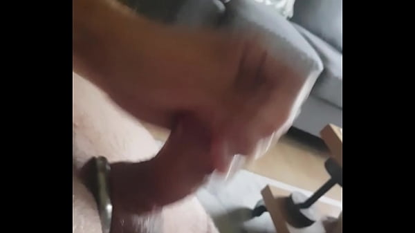 Tugging Off With Big Cream Shot With Moans