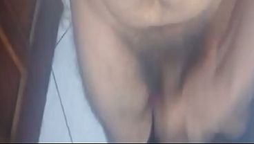 Stroking Massive Monster Shaft In The Morning While Watch Tv